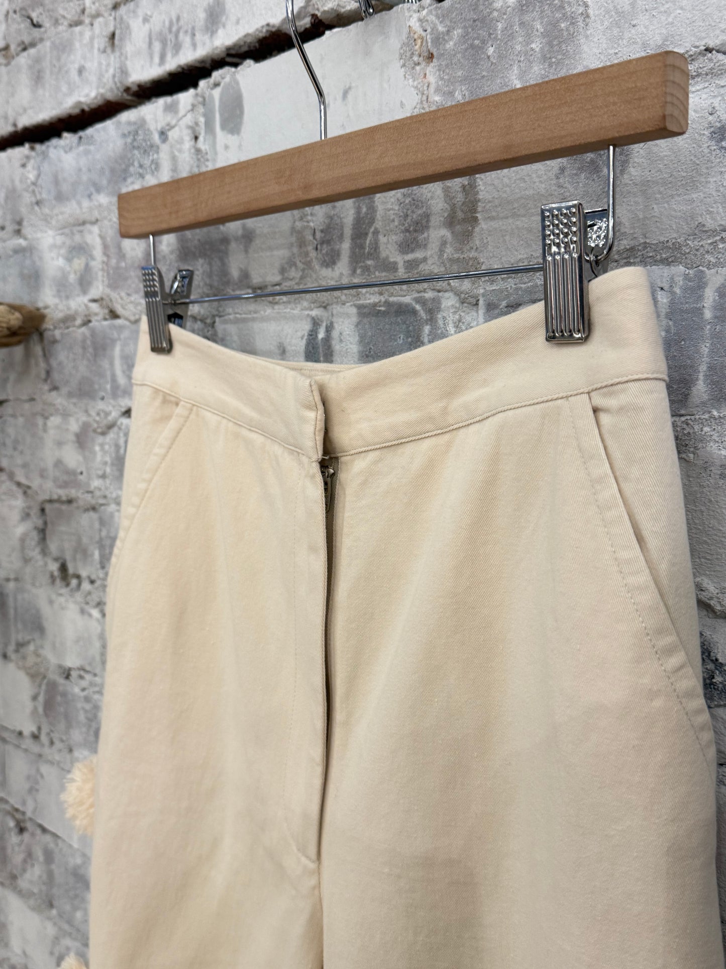 Pom Pom Trouser - Custard