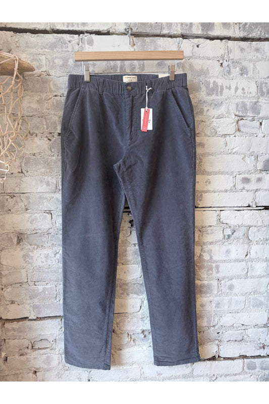 Saturday Slim-Straight Moleskin Chino - Mood Indigo - DUNE + SALT