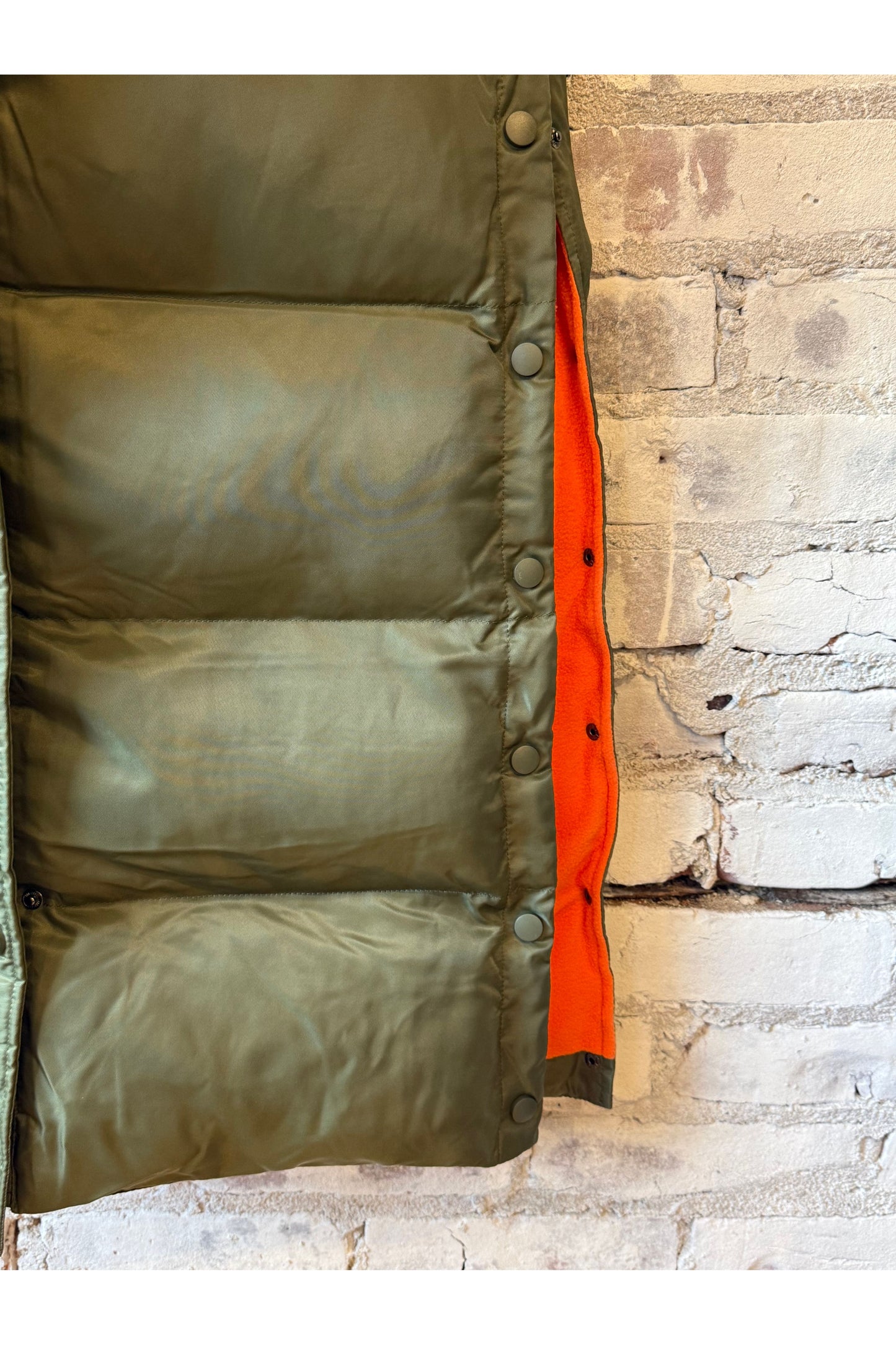 06 Long Puffer - Military/Orange - DUNE + SALT