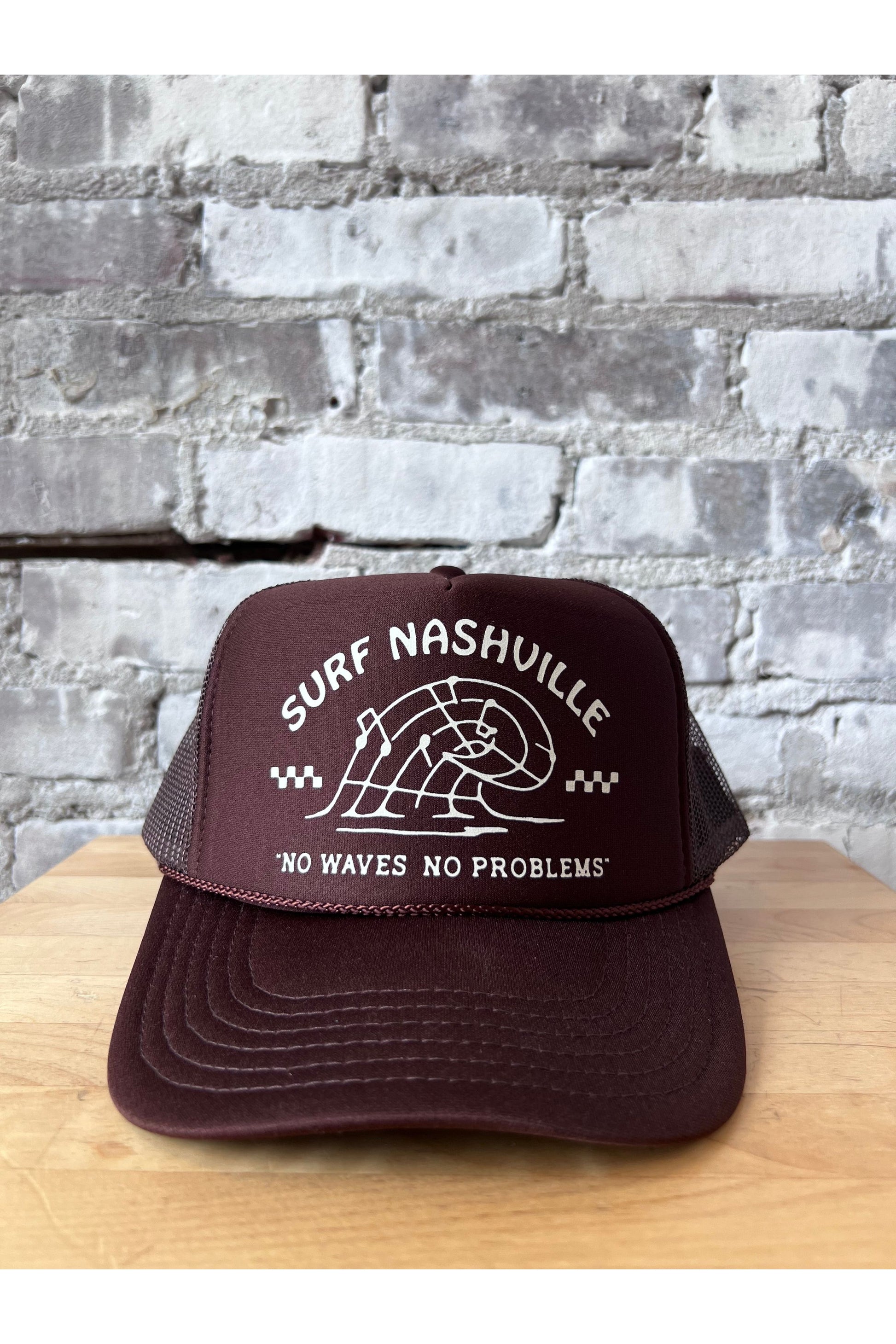 Surf Nashville Trucker Hat - Brown/Cream - DUNE + SALT