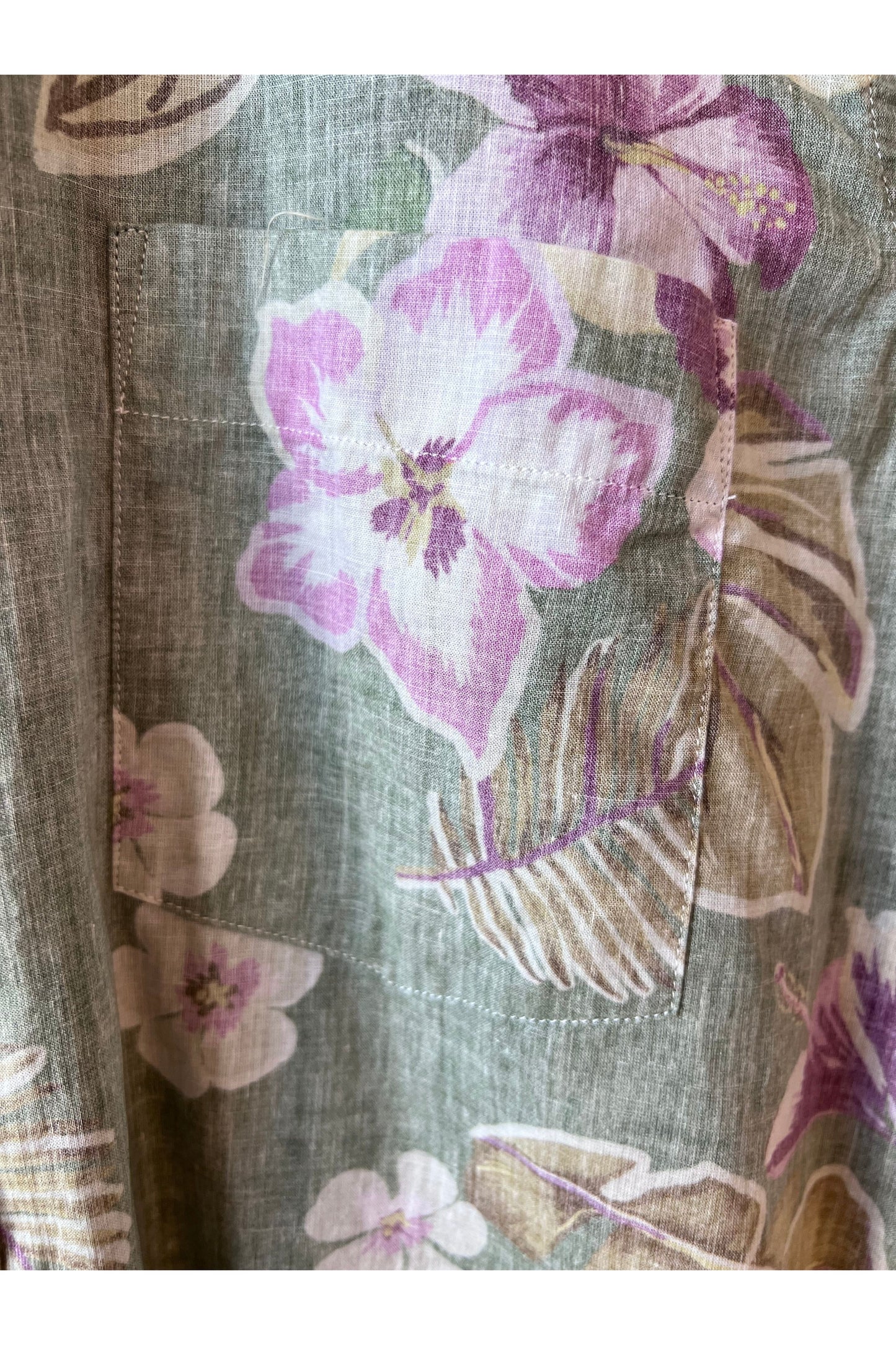 Paul Hawaiian Print Cotton Shirt - Army - DUNE + SALT