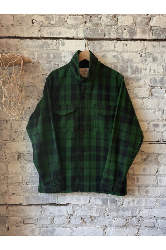 Wool Jac-Shirt - Green/Black Plaid - DUNE + SALT
