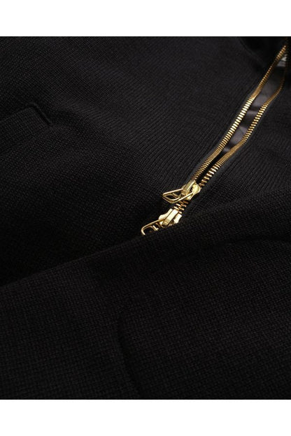 Full-Throttle Moto-Sweater - Black - DUNE + SALT