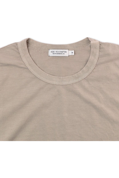 Supima SS Crewneck Tee - Sand - DUNE + SALT