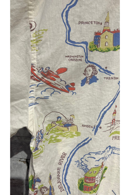 Poplin Reef Shirt - White New Jersey Bay - DUNE + SALT