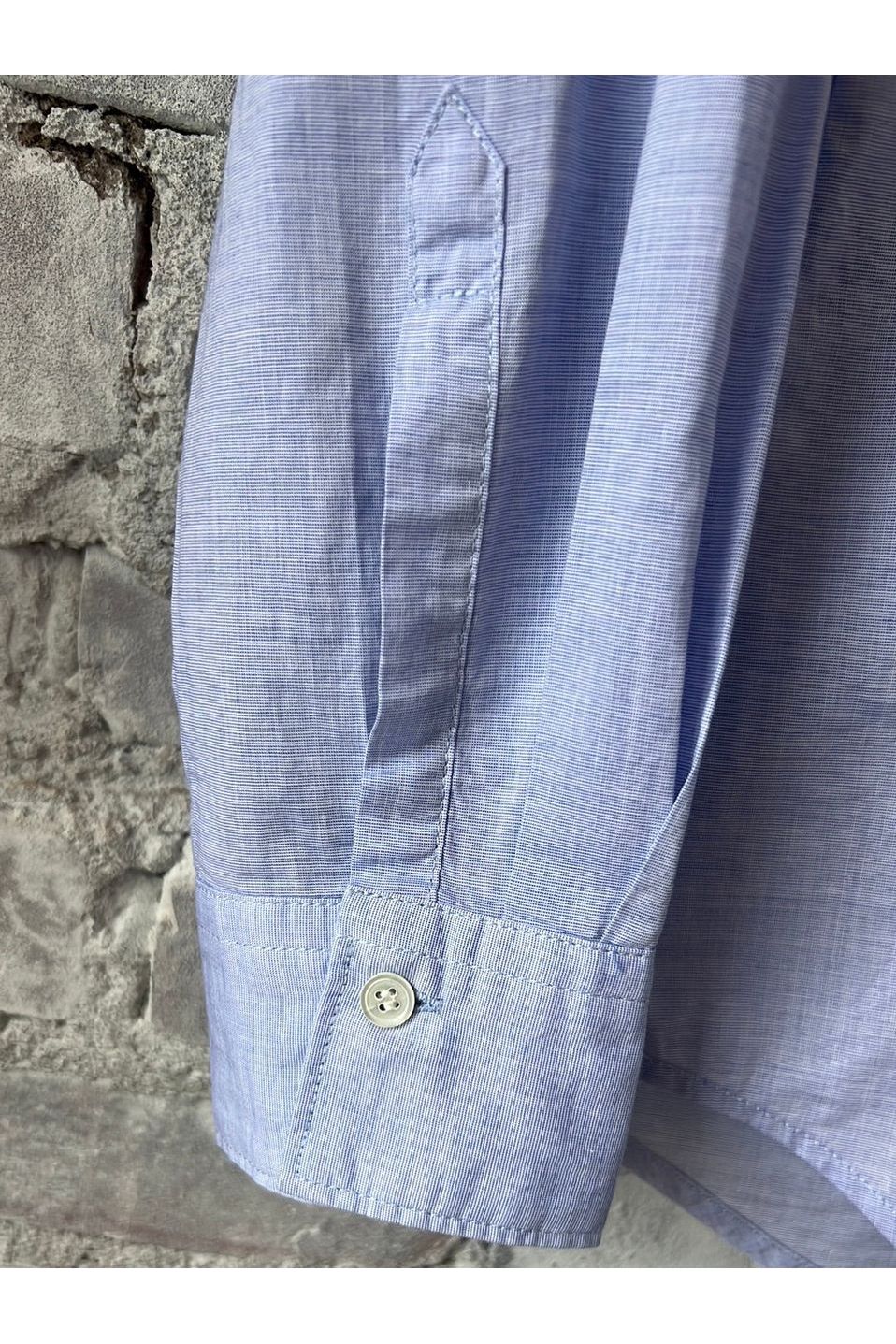 Coraz End-on-End Cotton Voile Shirt - Blue - DUNE + SALT