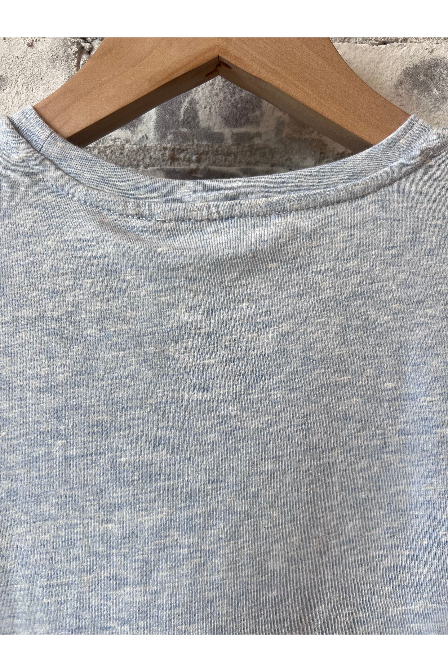 T-Shirt in Melange - Lazio Blue - DUNE + SALT