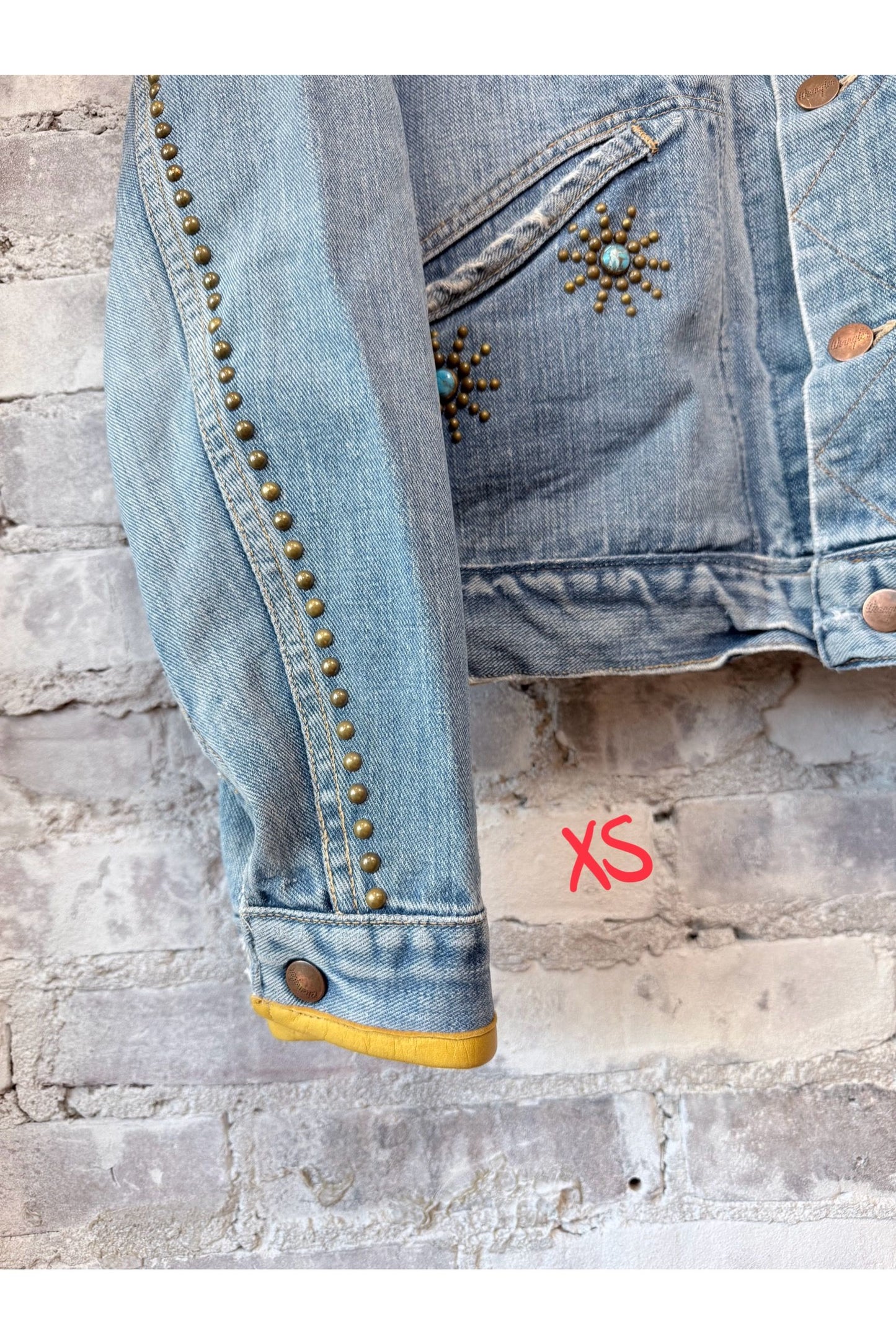 RTU1972 CALKID TURQ HOMESTUD AMERICANA SHERPA JKT - Vintage Patina - DUNE + SALT