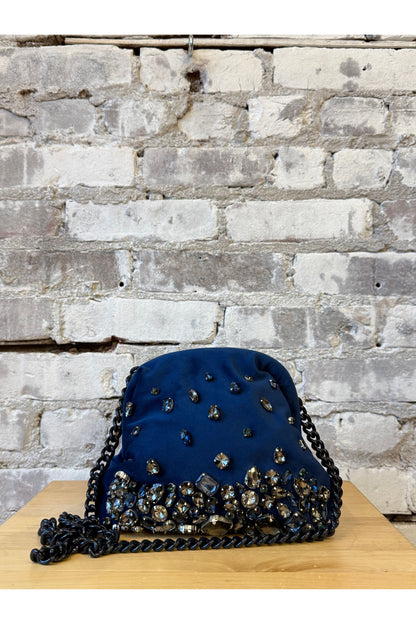 Pepita Clutch - Blue