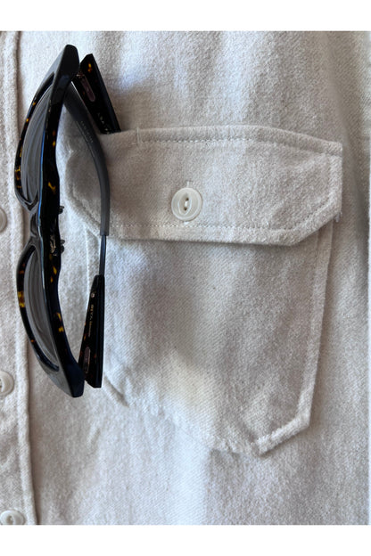 Utility Winter Flannel - Ecru - DUNE + SALT