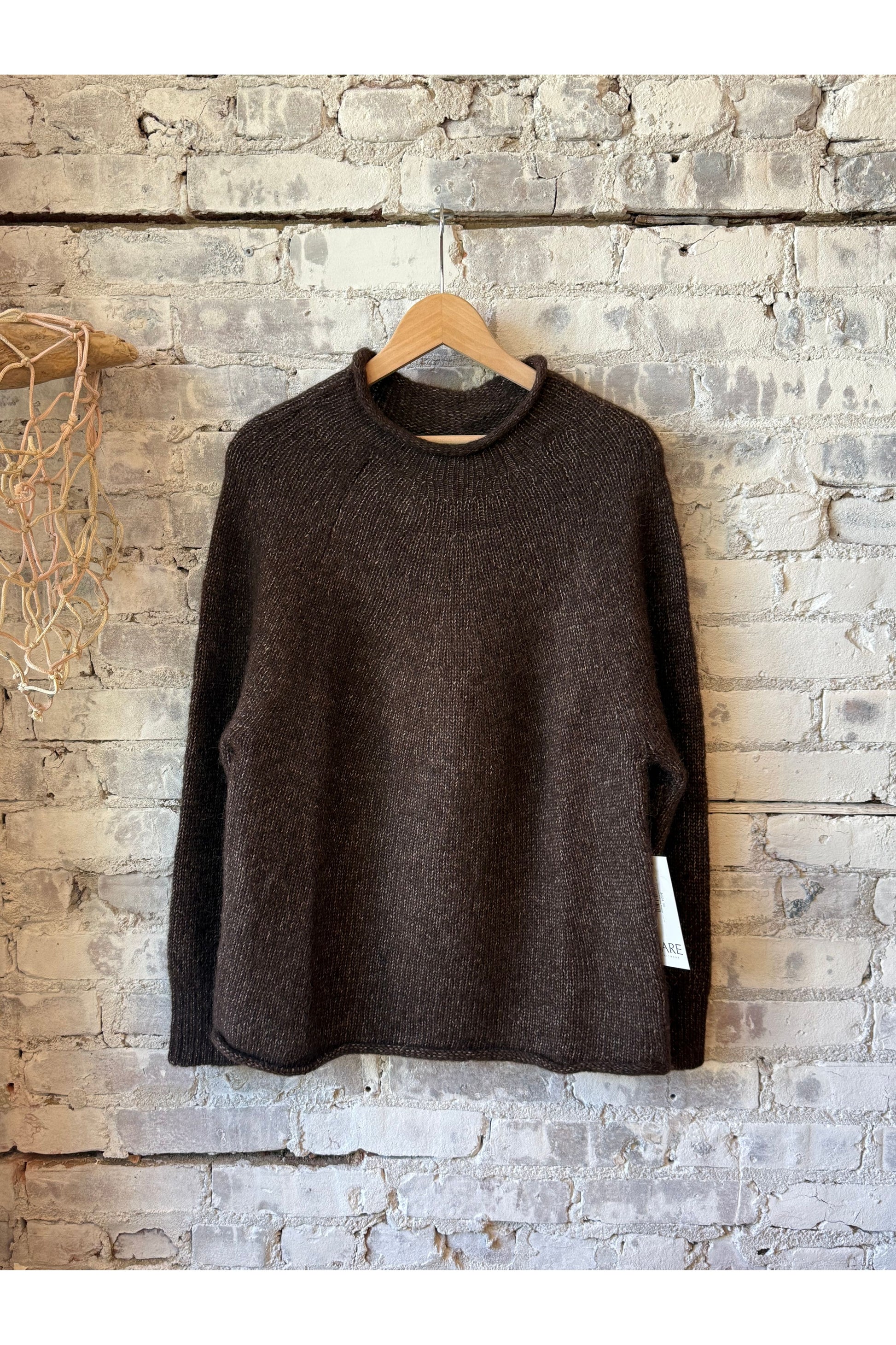 Handloom Rollneck Sweater - Carob - DUNE + SALT