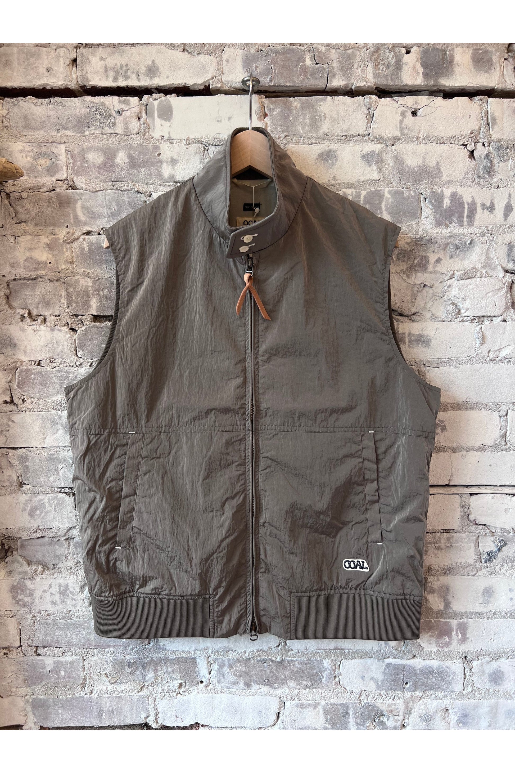 Zip Up Wind Vest - Beige - DUNE + SALT