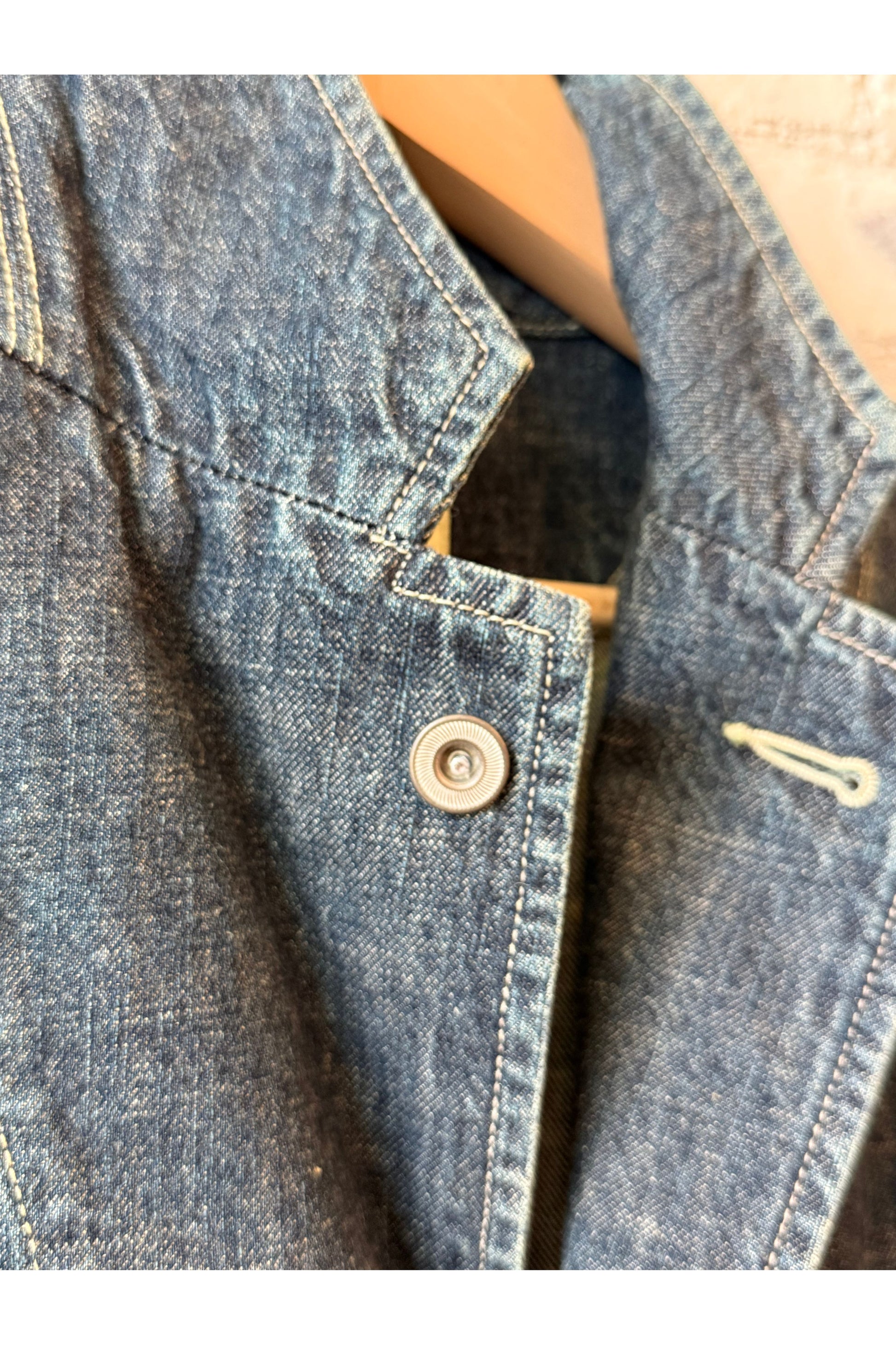 11 oz CO/LI Denim Coverall Jacket - Navy - DUNE + SALT