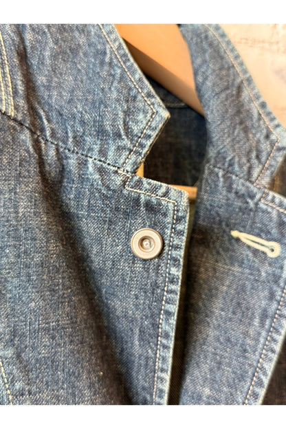 11 oz CO/LI Denim Coverall Jacket - Navy - DUNE + SALT