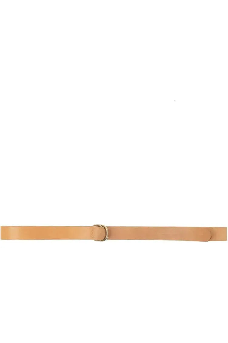 G.O.D Long Leather Belt - Natural - DUNE + SALT