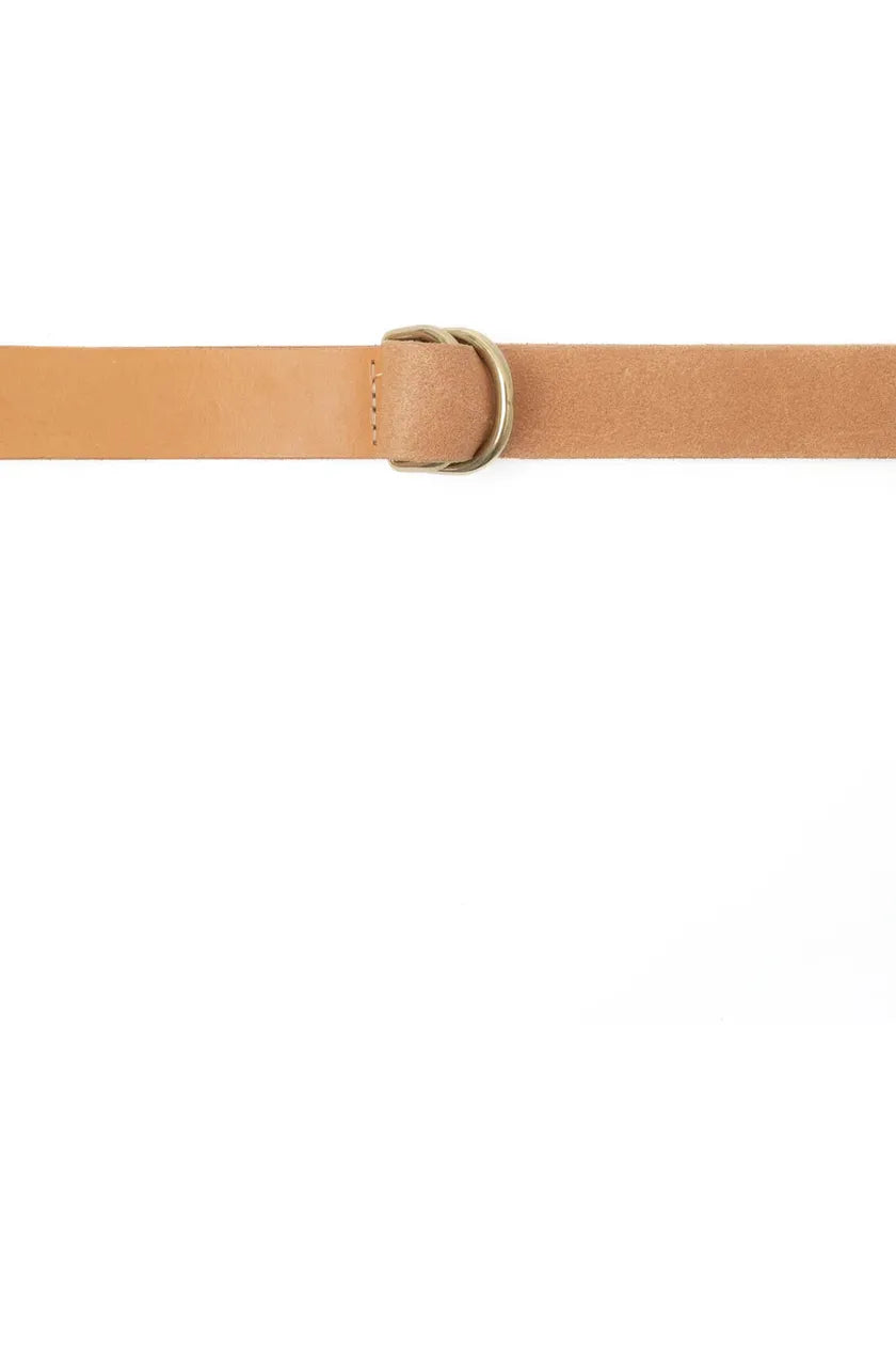 G.O.D Long Leather Belt - Natural - DUNE + SALT