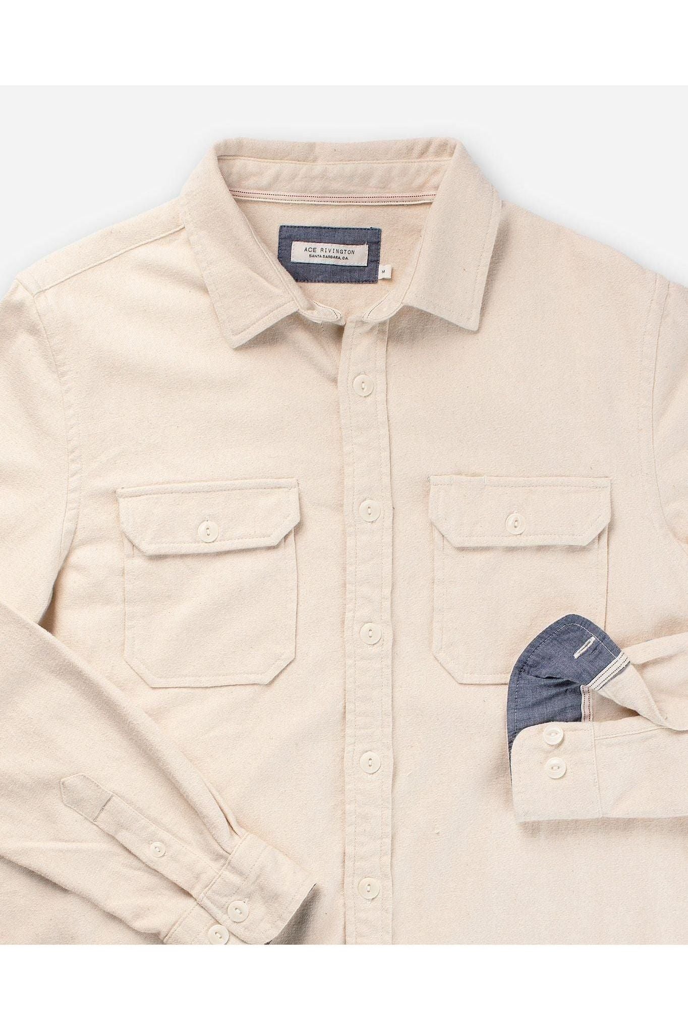 Utility Winter Flannel - Ecru - DUNE + SALT