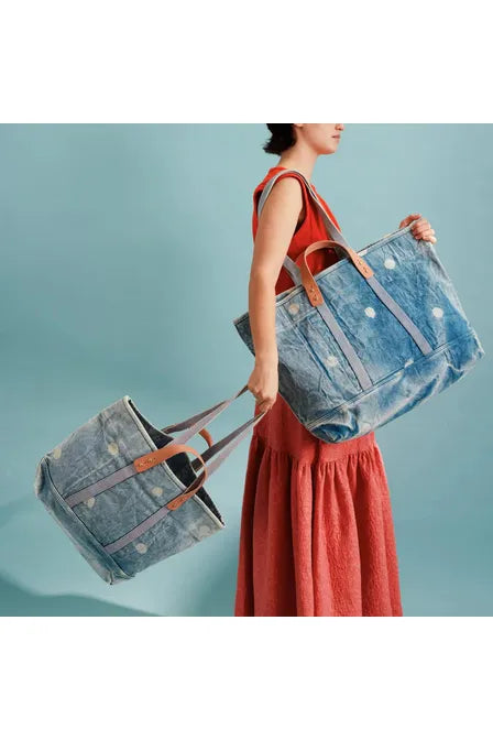Large East West Tote - Denim Moon - DUNE + SALT