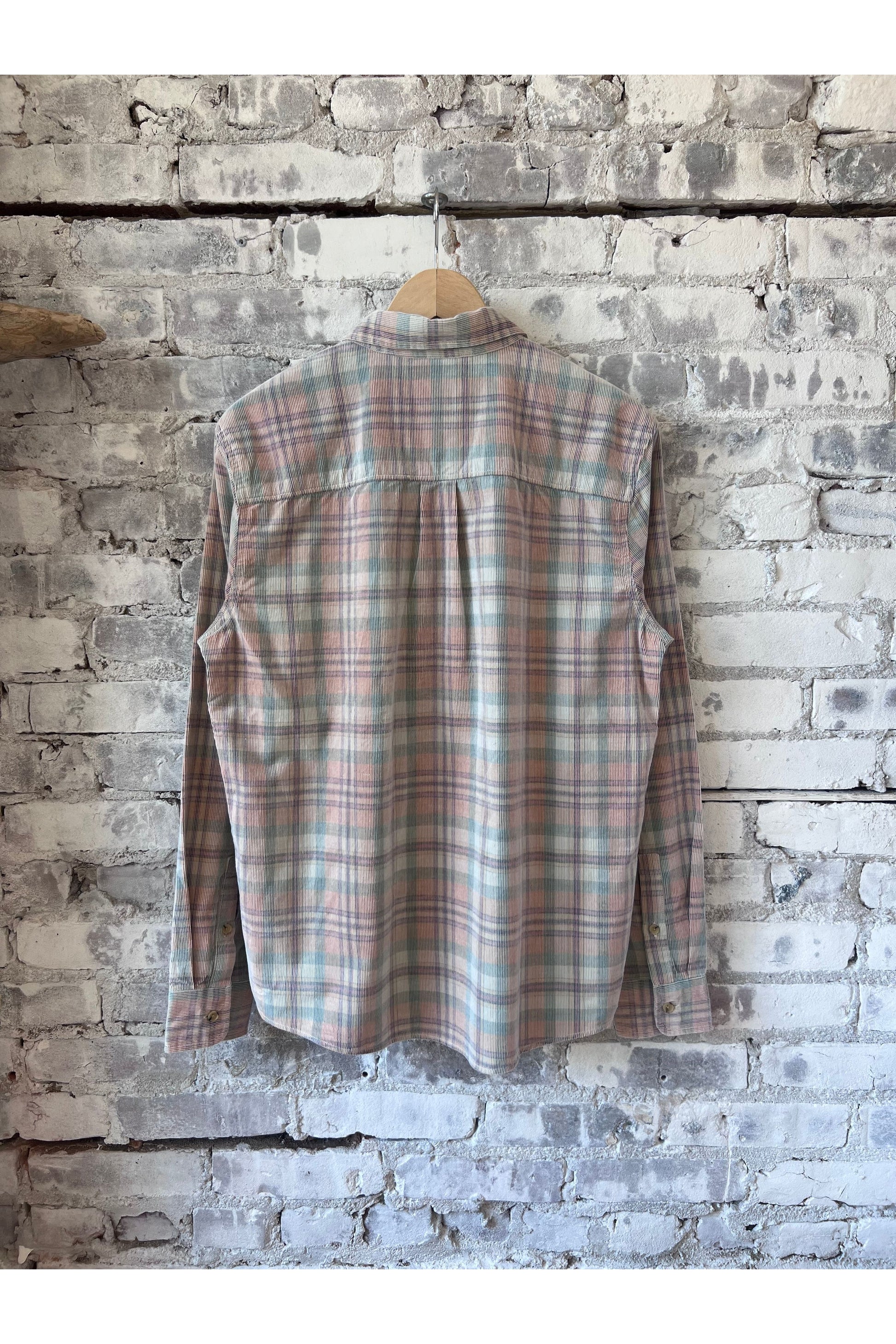Lightweight Plaid Corduroy Shirt - Cork Plaid Multi - DUNE + SALT
