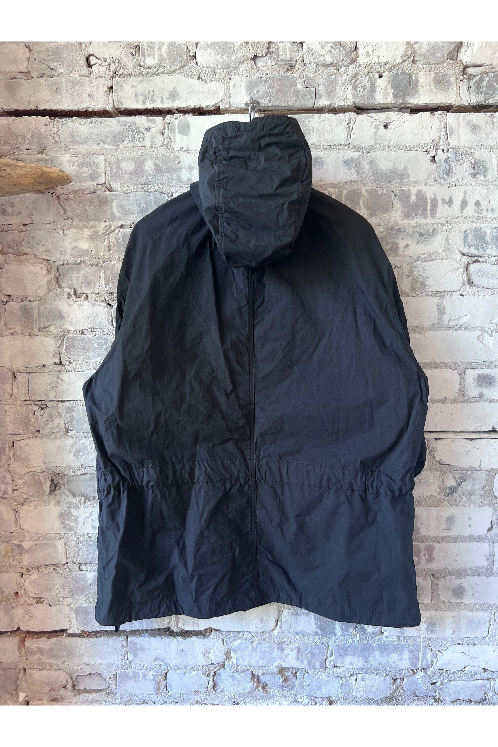 Cotton Twill Typewriter Parka - Black - DUNE + SALT