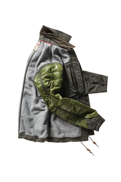 Piled-Lined Chore Coat - Forest Canvas - DUNE + SALT