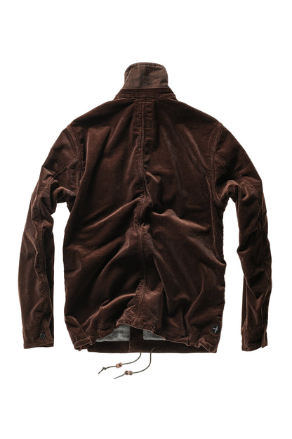 Piled-Lined Chore Coat - Hickory Cord - DUNE + SALT