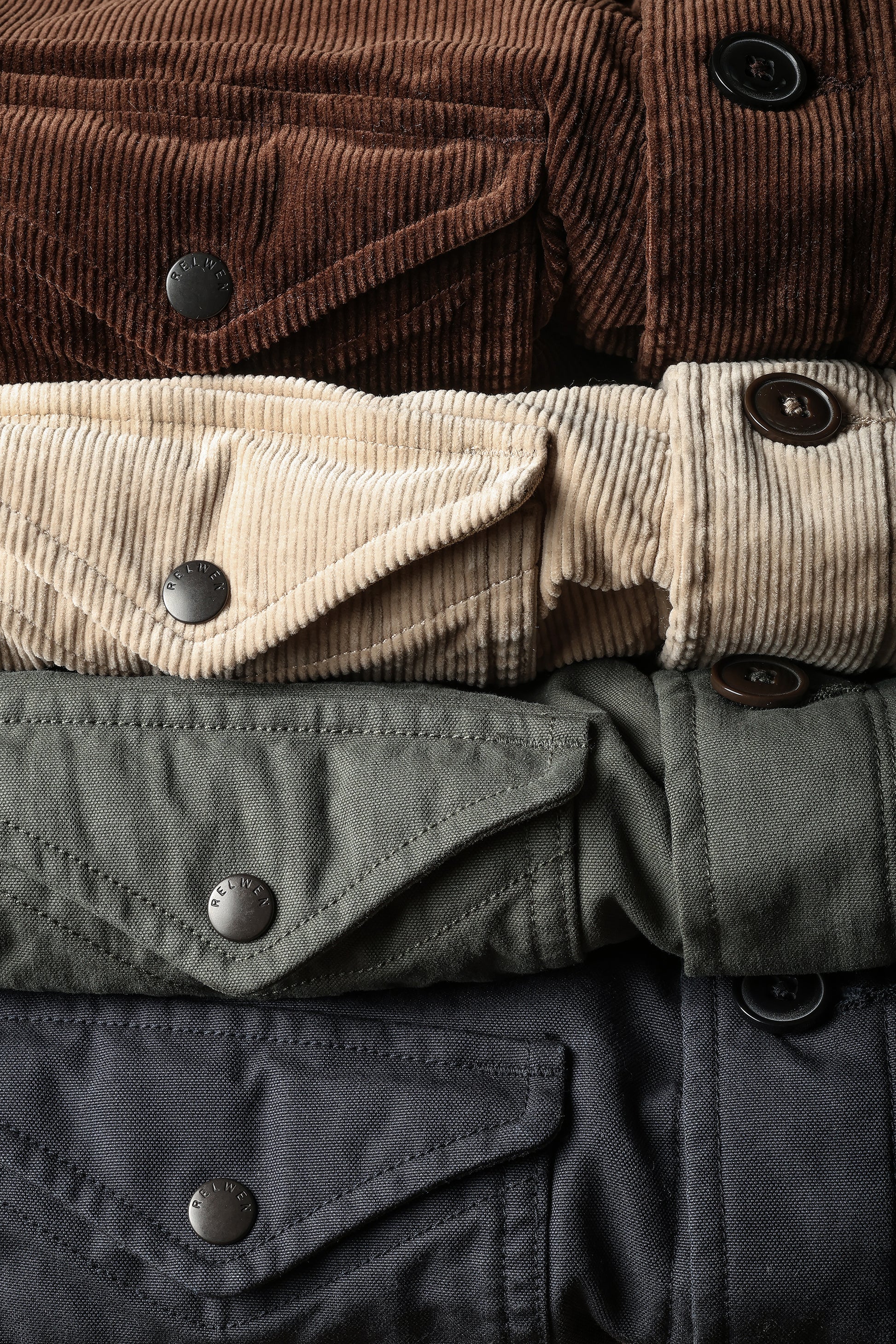 Piled-Lined Chore Coat - Forest Canvas - DUNE + SALT