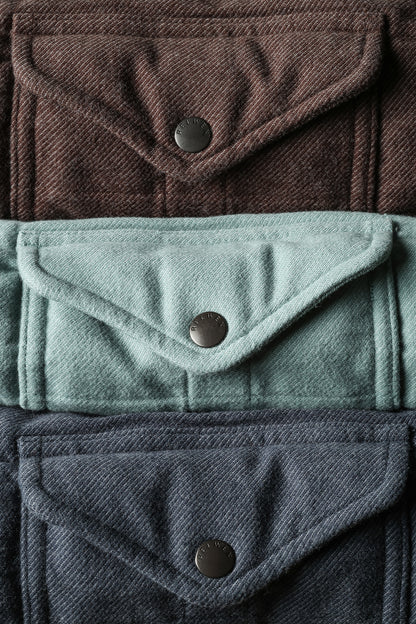 Moleskin Snap CPO - Seahaze - DUNE + SALT