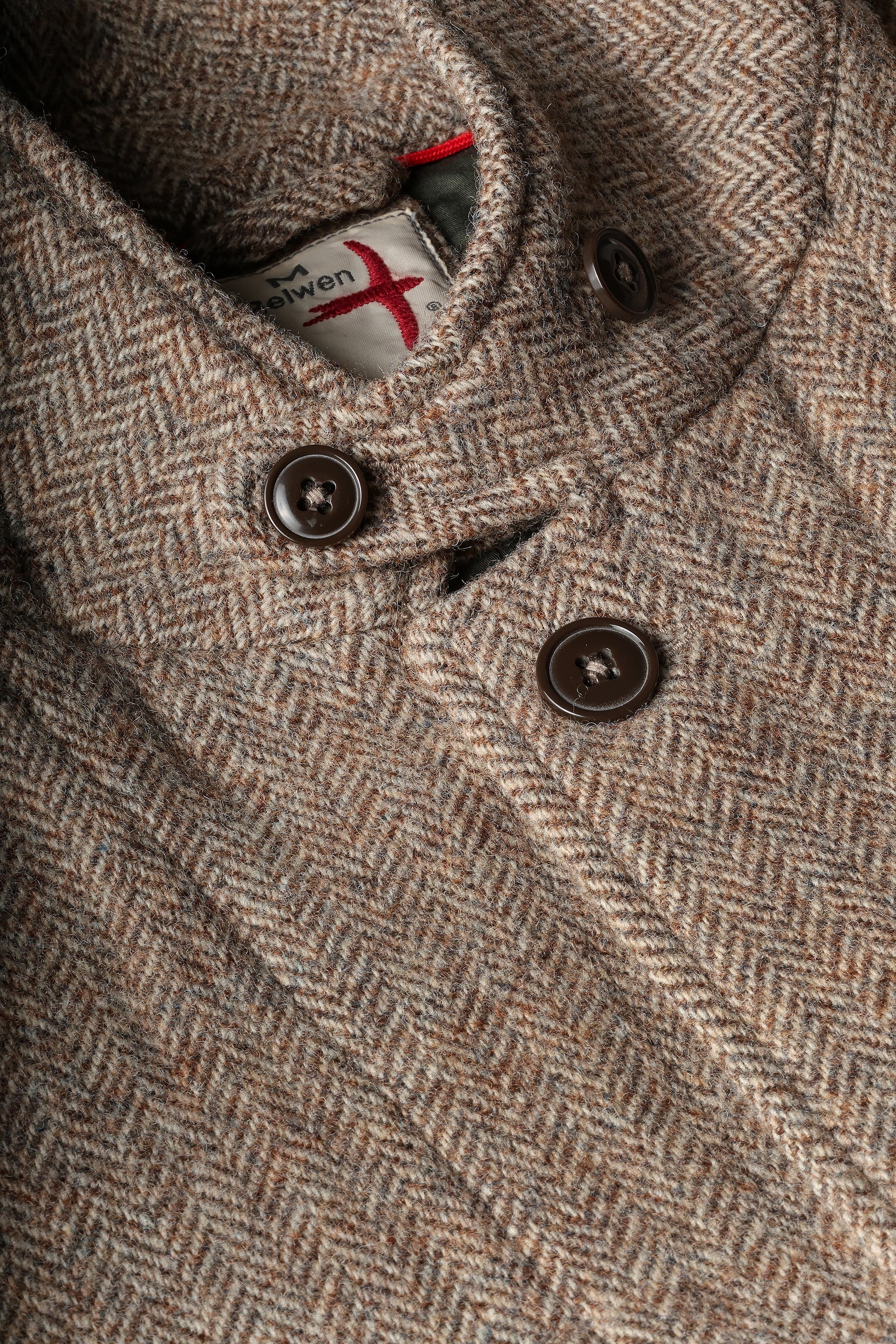 Heritage Trap Blazer - Ash Brown Herringbone - DUNE + SALT