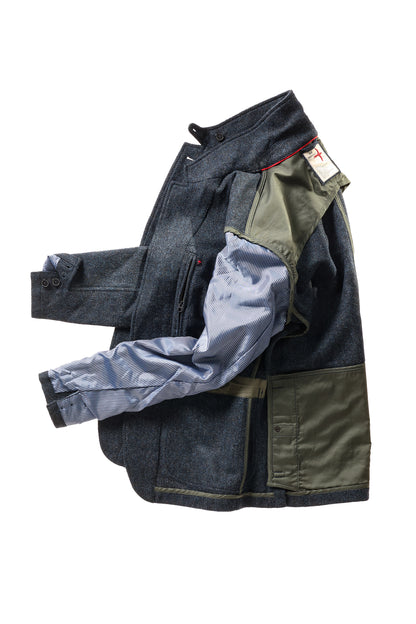 Heritage Trap Blazer - Bright Blue/Navy Twill - DUNE + SALT