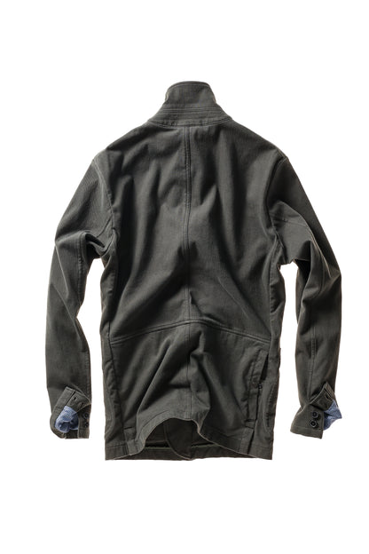 Moleskin Trap Blazer - Char Loden
