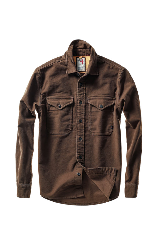 Utility Workshirt - Coffee Moleskin - DUNE + SALT