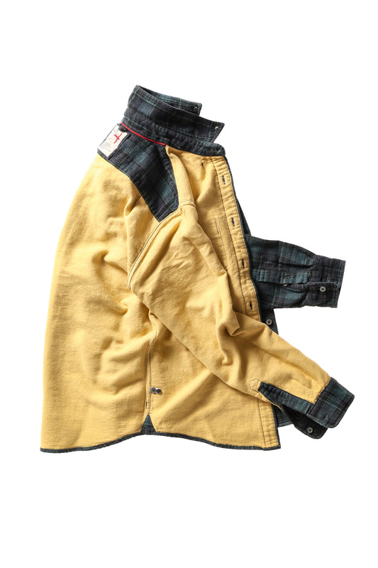 Plaid Chamois-Lined Flannel - Green/Navy/Black Plaid