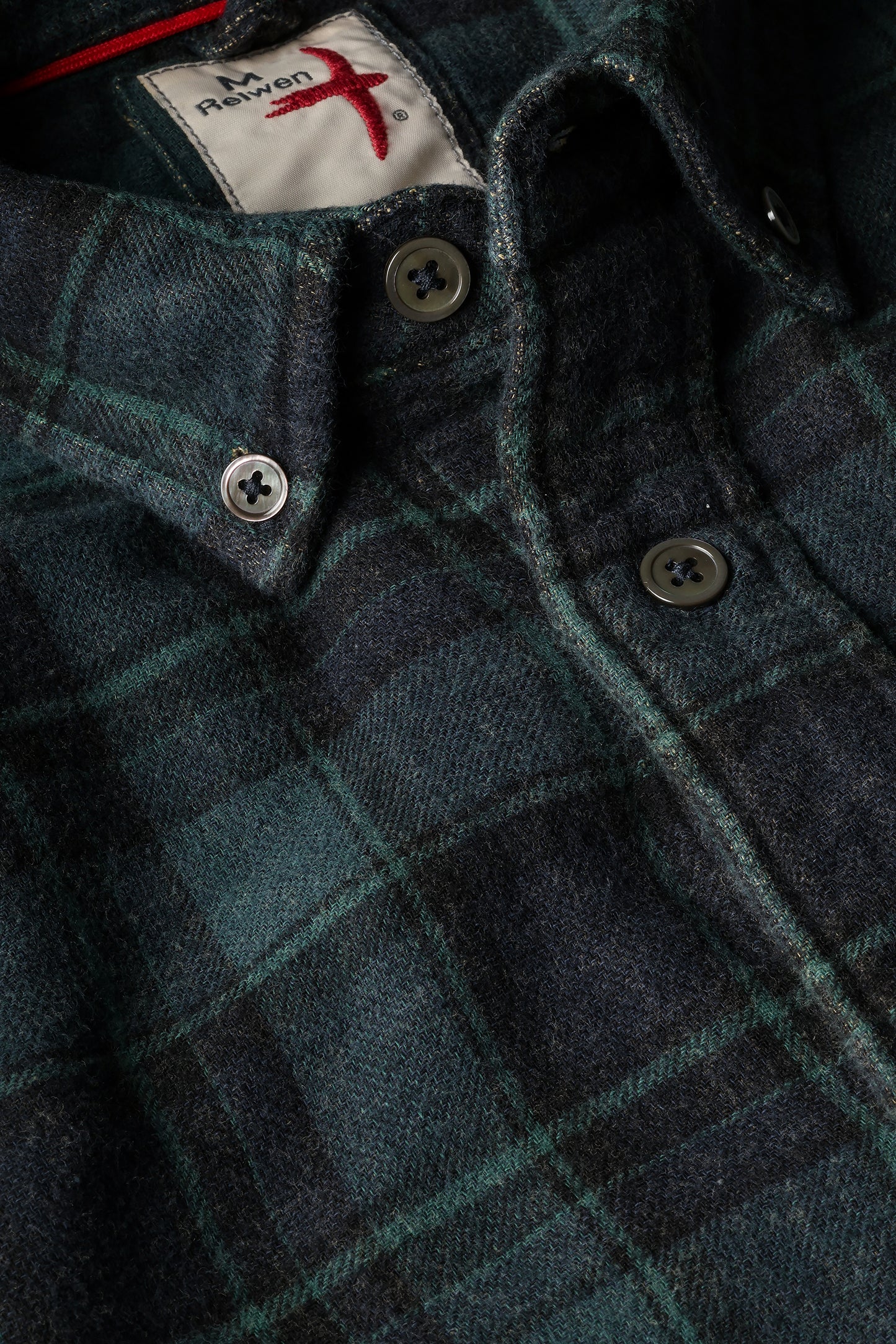 Plaid Chamois-Lined Flannel - Green/Navy/Black Plaid
