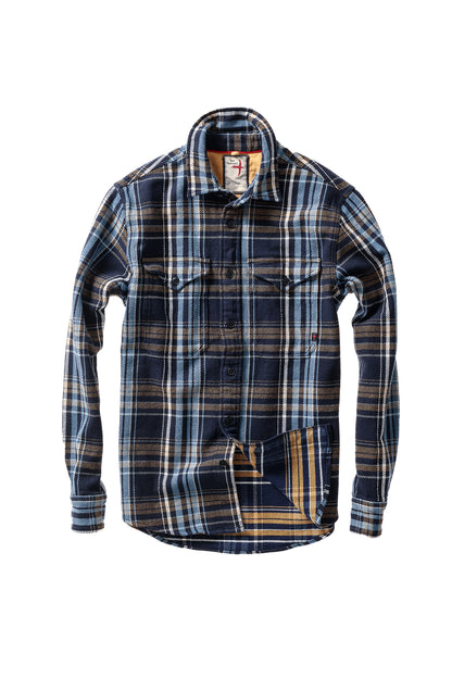 Mountain Flannel - Navy Multi Plaid