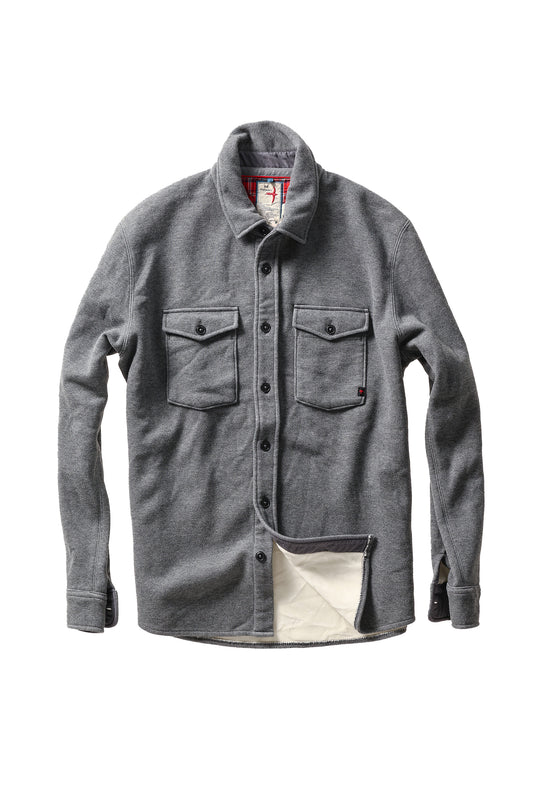 Pique Fleece Workshirt - Dark Grey Heather