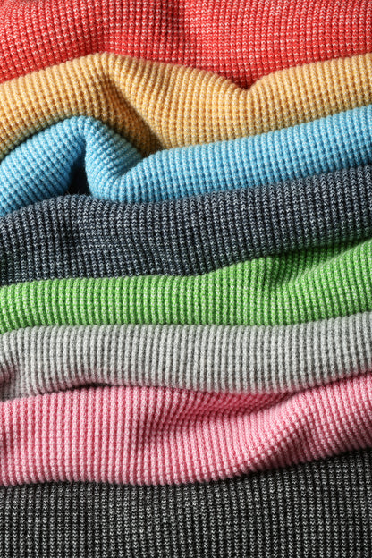 Bi-Waffle Crew - Pale Grey - DUNE + SALT