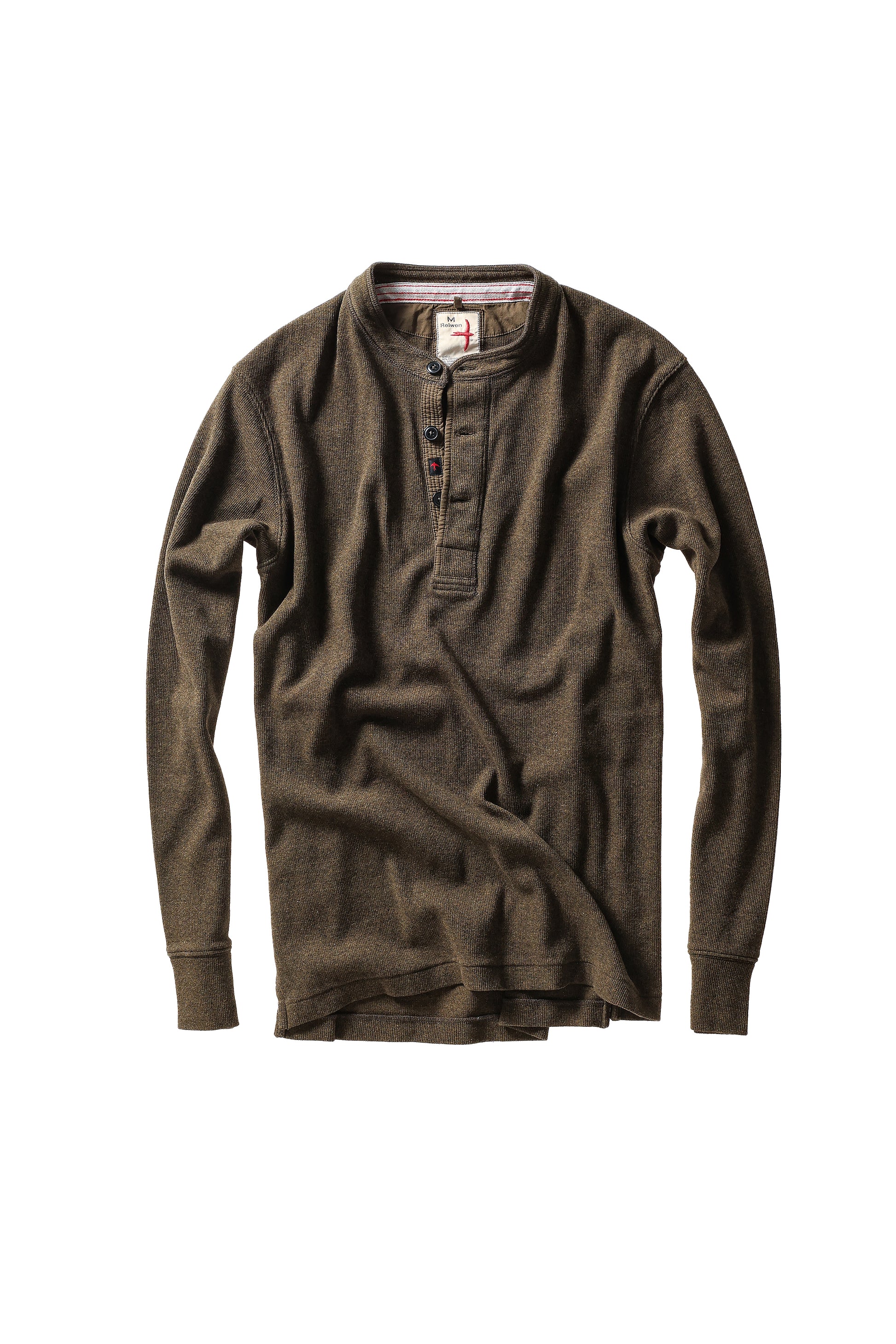 French Rib Henley - Loden Heather - DUNE + SALT