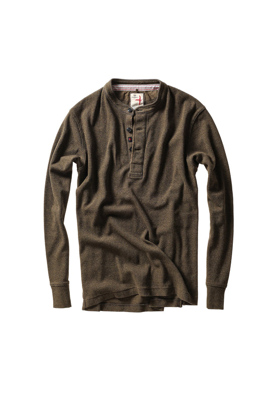 French Rib Henley - Loden Heather - DUNE + SALT