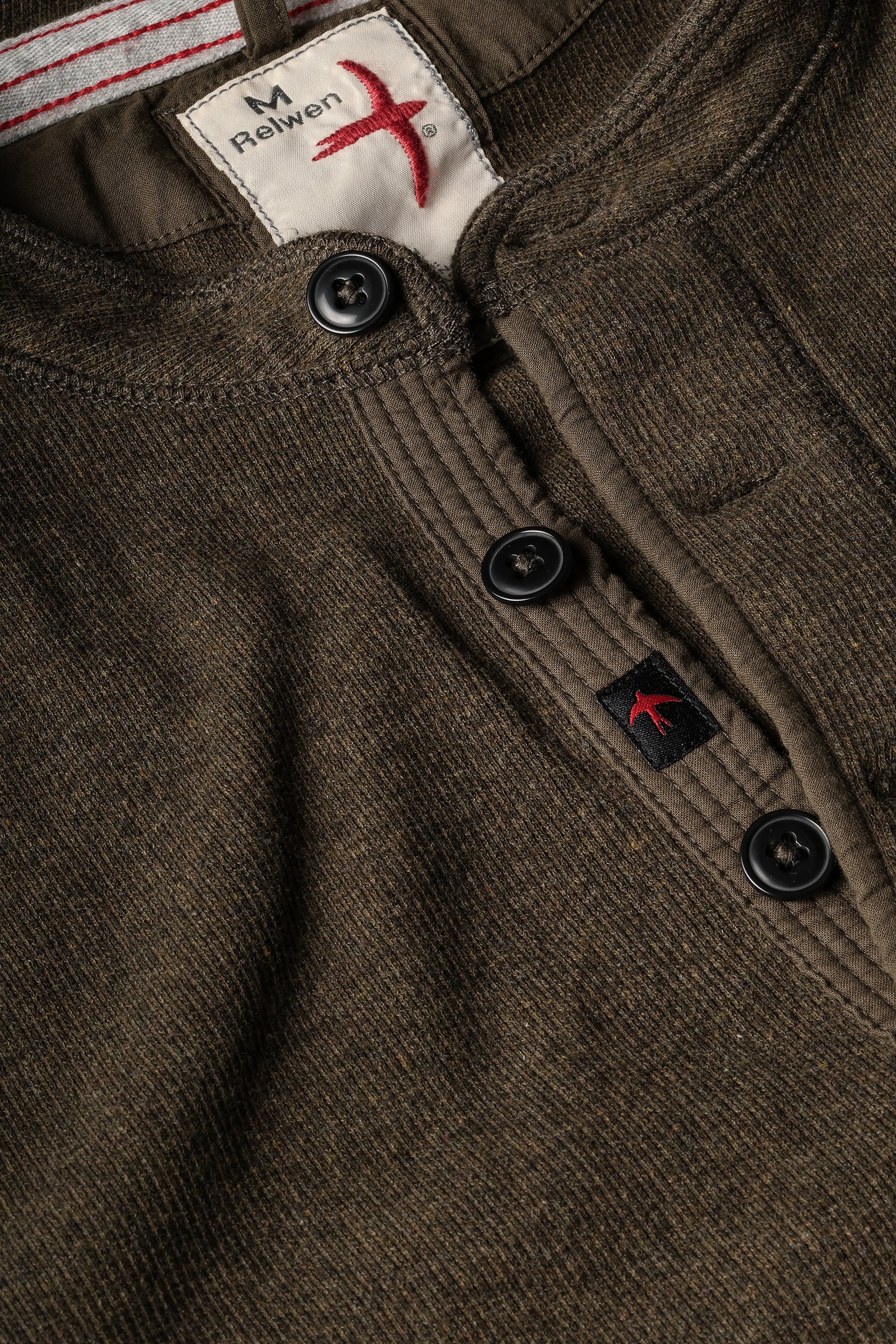 French Rib Henley - Loden Heather - DUNE + SALT