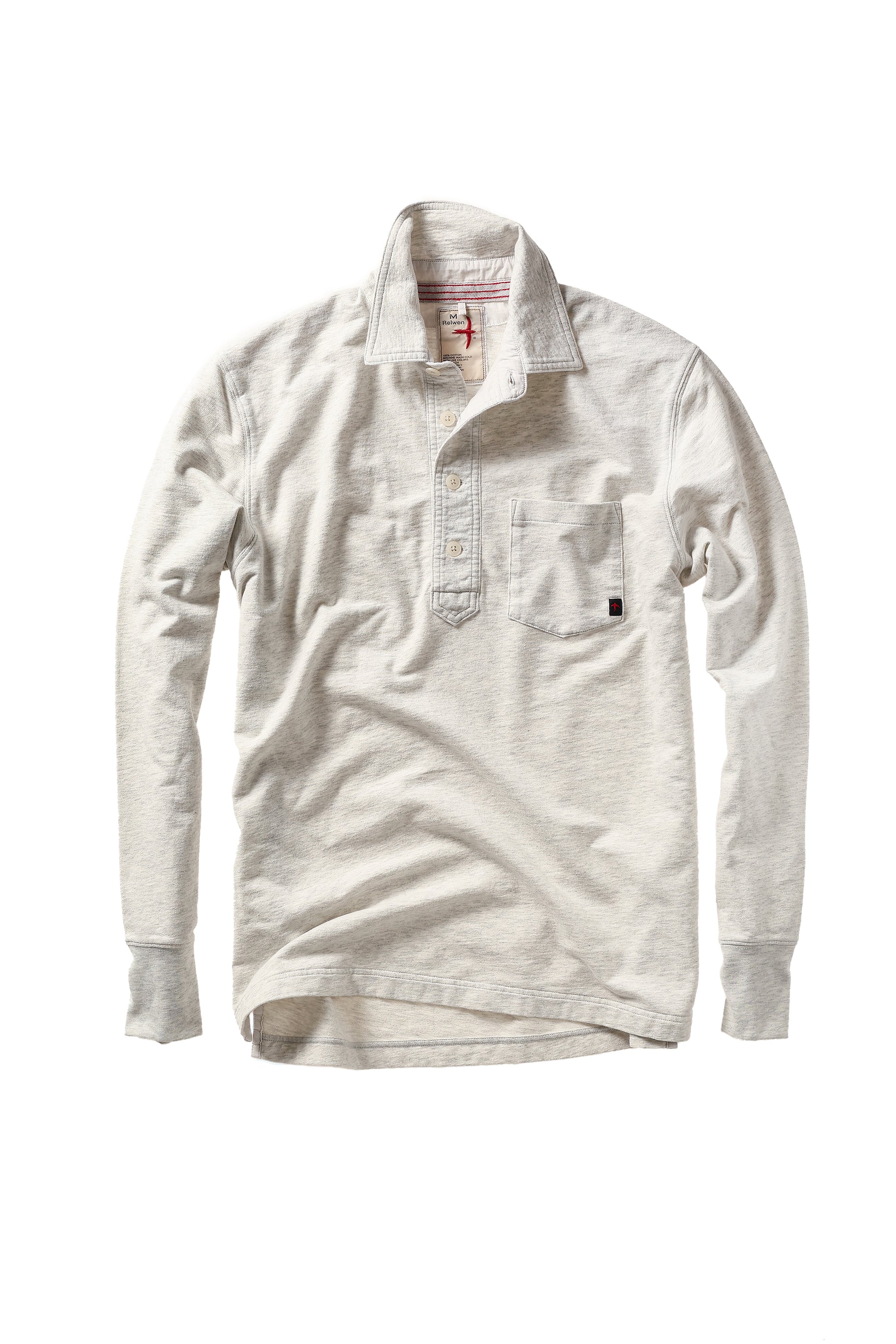 Mariner Polo - Bone Heather - DUNE + SALT