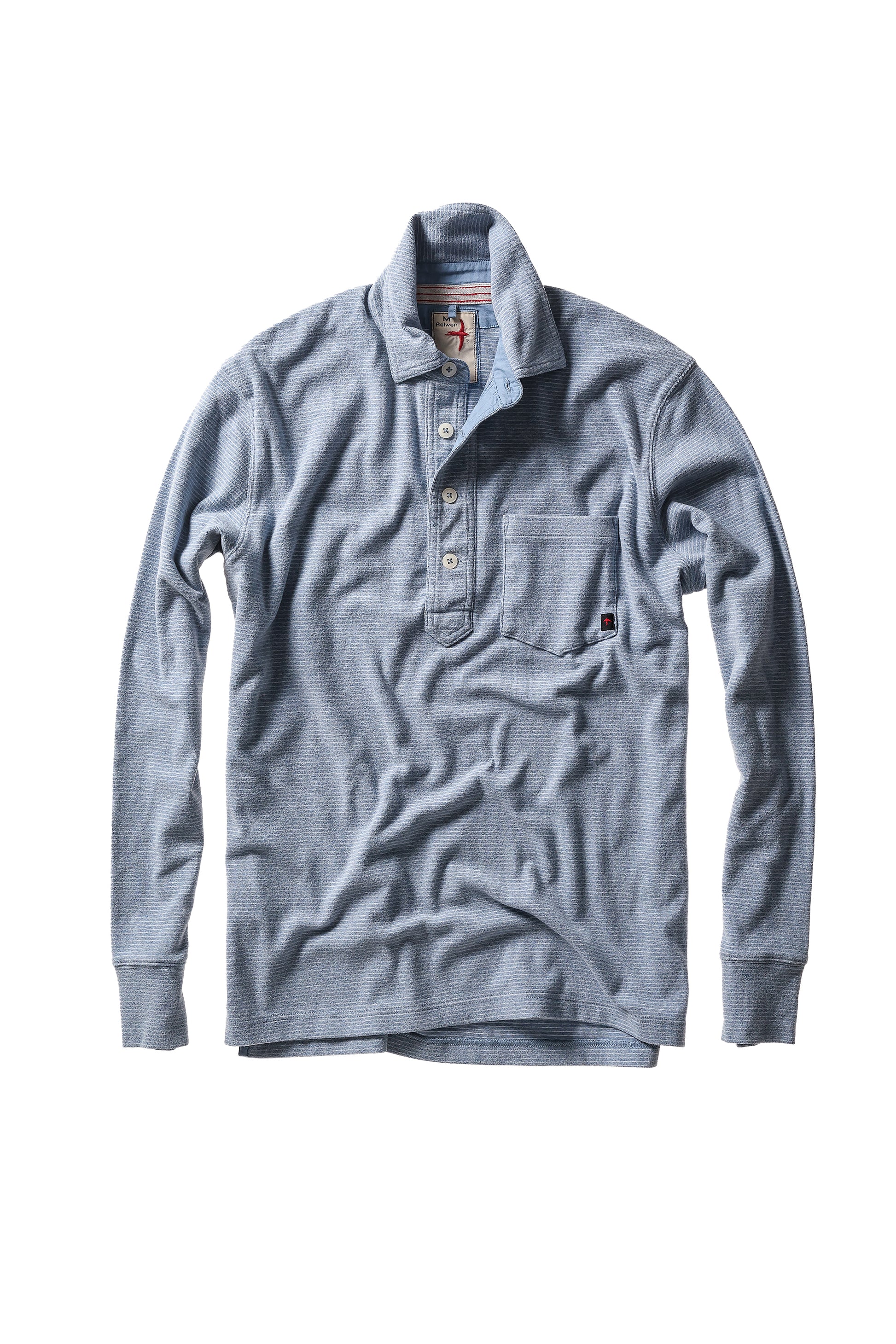 Mariner Polo - Sky Blue/White Stripe - DUNE + SALT