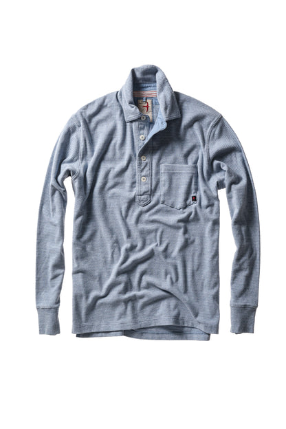 Mariner Polo - Sky Blue/White Stripe - DUNE + SALT