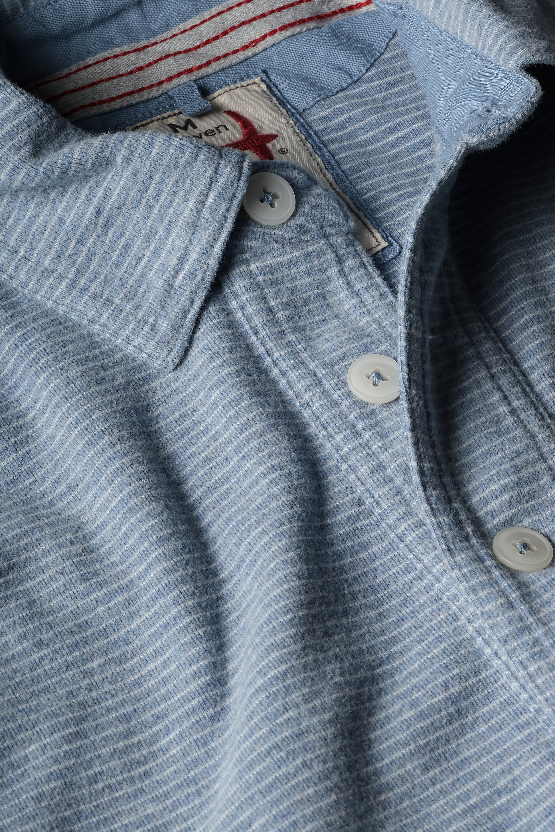 Mariner Polo - Sky Blue/White Stripe - DUNE + SALT