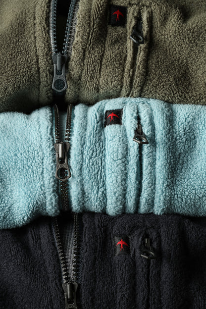 Sheared Fleece Half-Zip - Dark Navy - DUNE + SALT