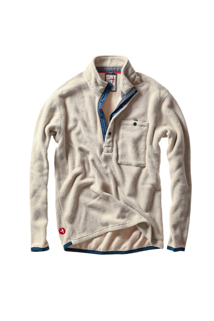 Terry Snap-Zip Mock - Biscuit - DUNE + SALT