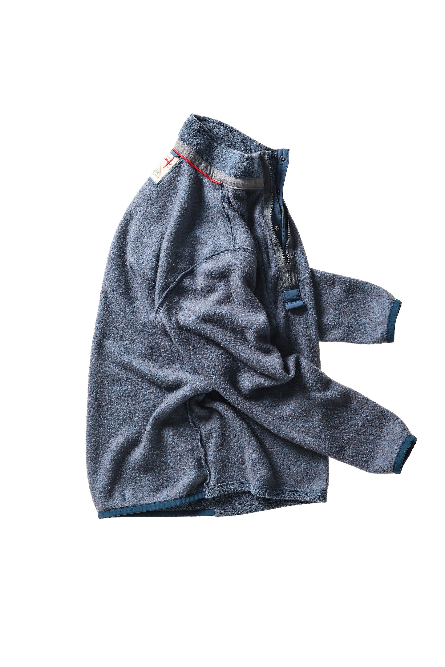 Terry Snap-Zip Mock - Cadet Navy - DUNE + SALT