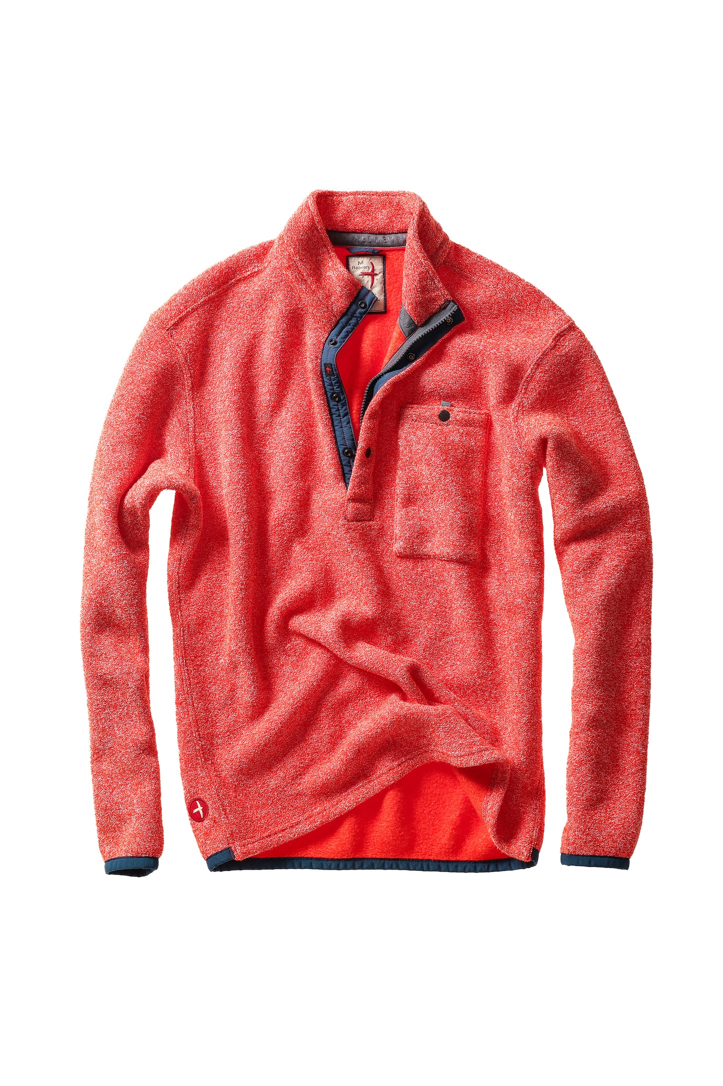 Terry Snap-Zip Mock - Paprika - DUNE + SALT