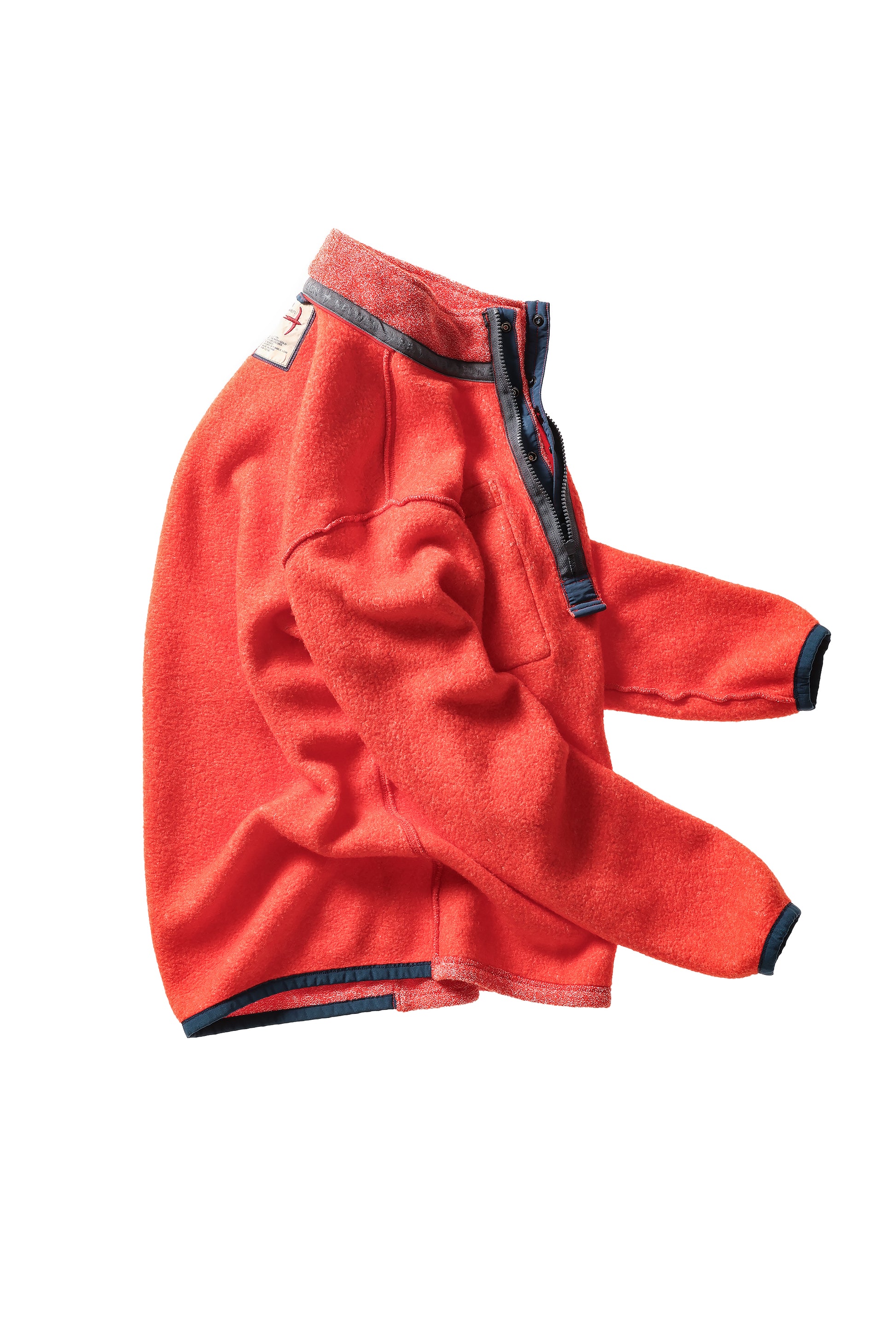 Terry Snap-Zip Mock - Paprika - DUNE + SALT