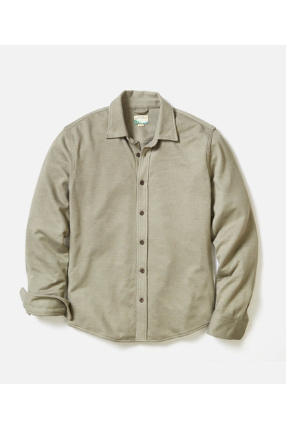 Pacifica Stretch Twill Shirt - Vetiver - DUNE + SALT